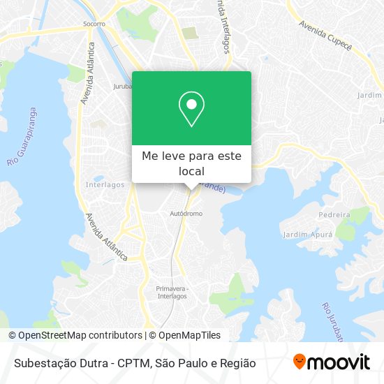 Subestação Dutra - CPTM mapa
