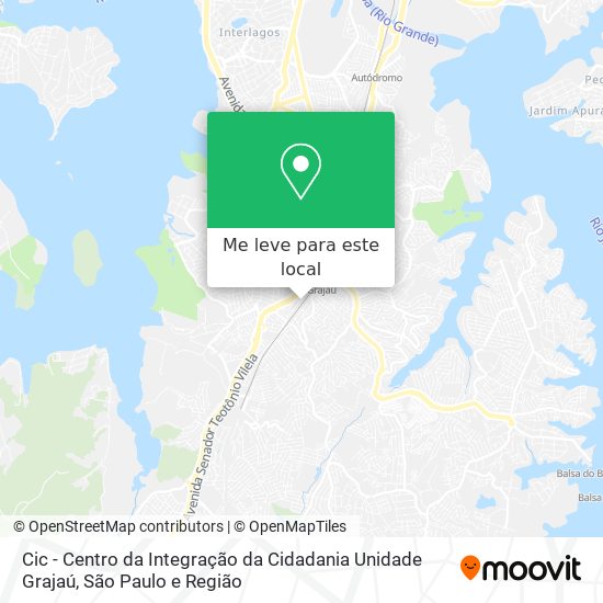 Cic - Centro da Integração da Cidadania Unidade Grajaú mapa