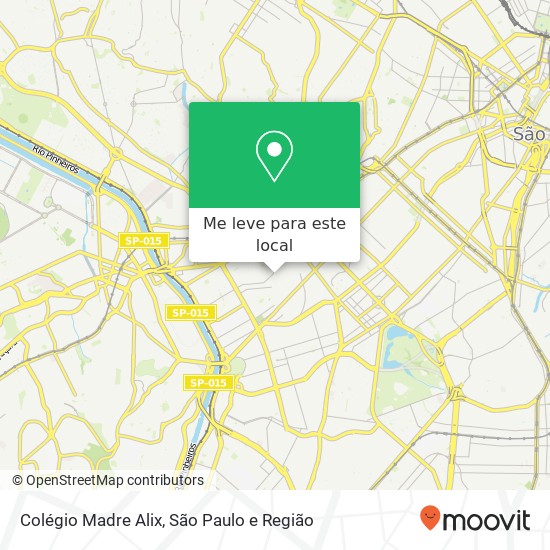 Colégio Madre Alix mapa