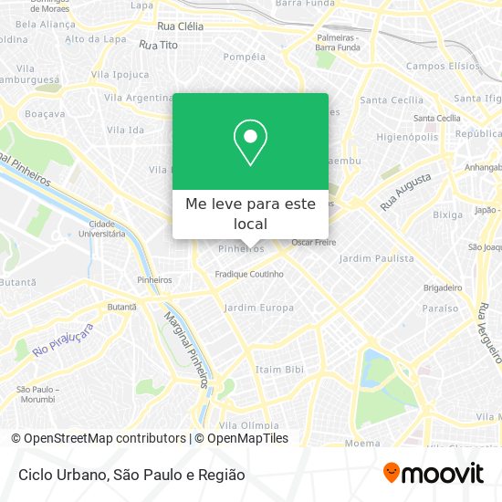 Ciclo Urbano mapa