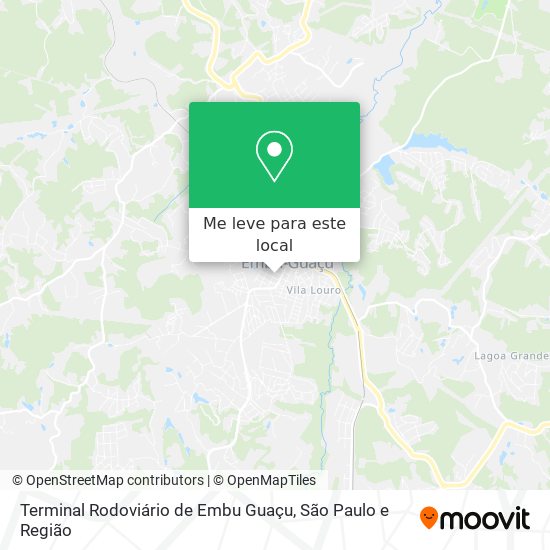 Terminal Rodoviário de Embu Guaçu mapa