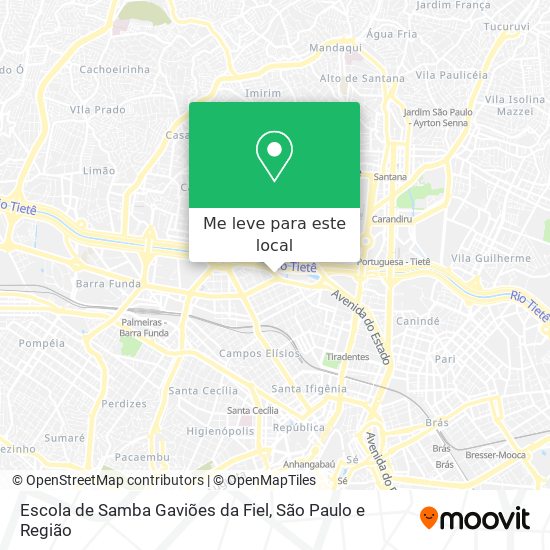 Escola de Samba Gaviões da Fiel mapa