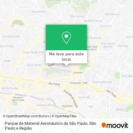 Parque de Material Aeronáutico de São Paulo mapa