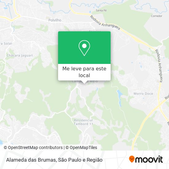 Alameda das Brumas mapa