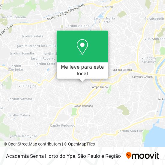 Academia Senna Horto do Ype mapa