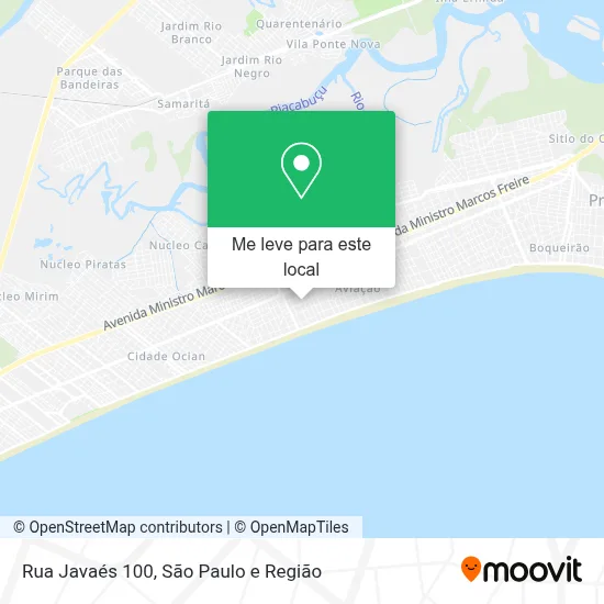 Rua Javaés 100 mapa