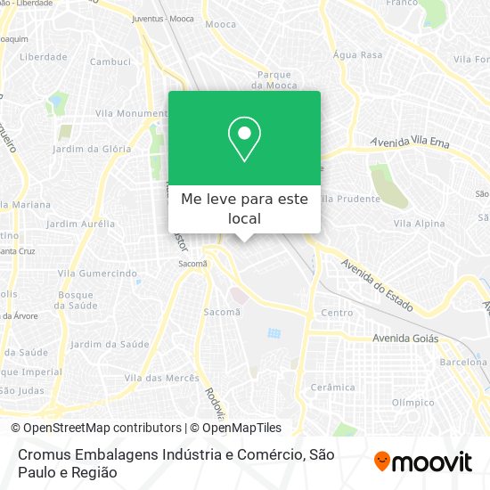 Cromus Embalagens Indústria e Comércio mapa