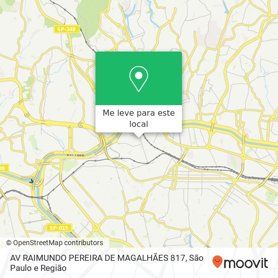 AV RAIMUNDO PEREIRA DE MAGALHÃES 817 mapa