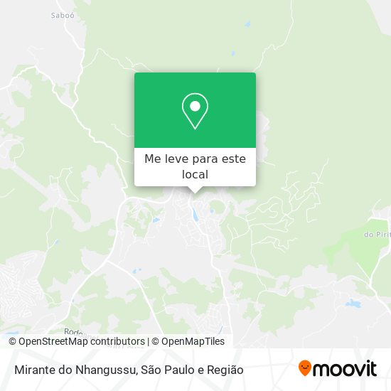 Mirante do Nhangussu mapa