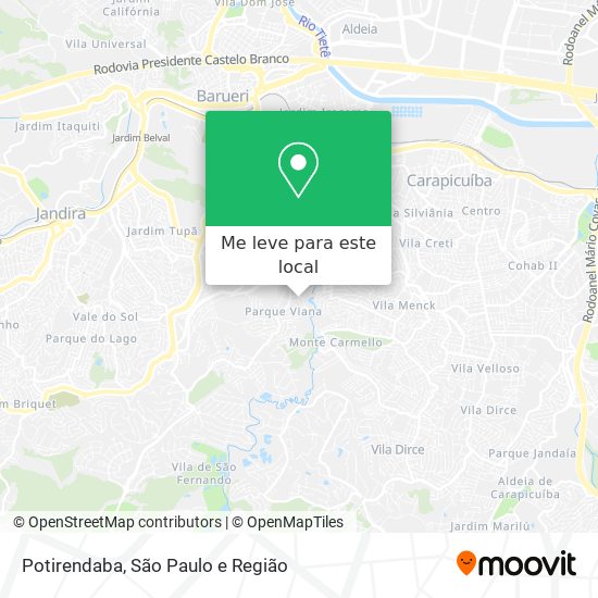 Potirendaba mapa