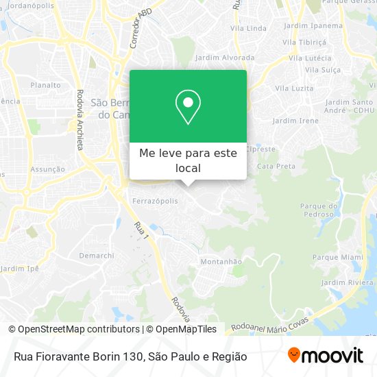 Rua Fioravante Borin 130 mapa