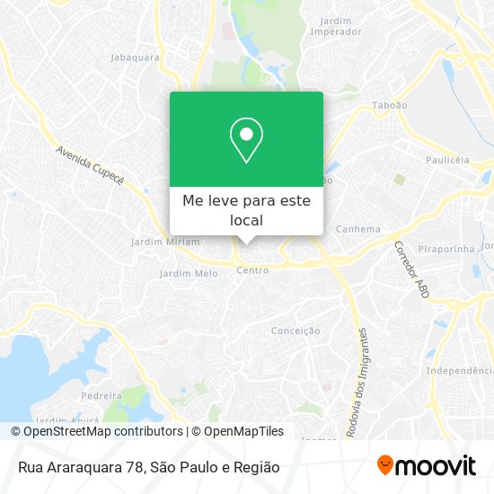 Rua Araraquara  78 mapa