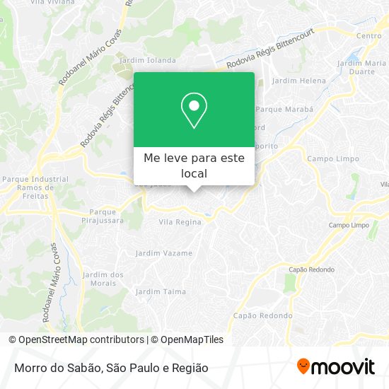 Morro do Sabão mapa