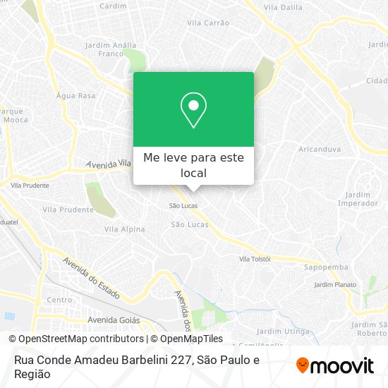 Rua Conde Amadeu Barbelini 227 mapa