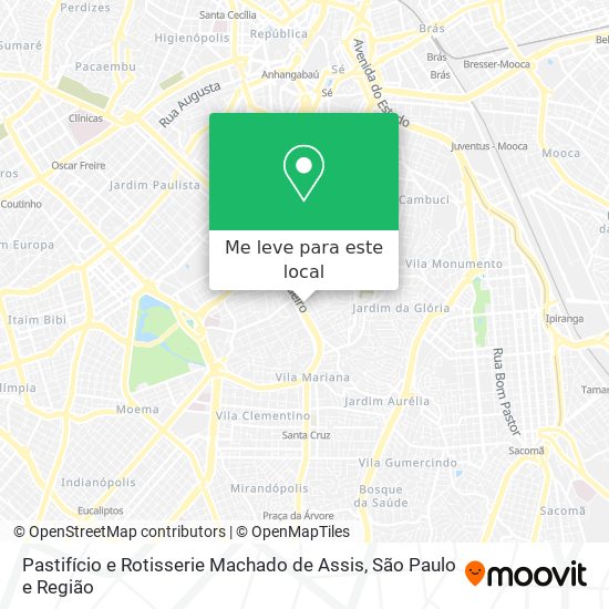Pastifício e Rotisserie Machado de Assis mapa
