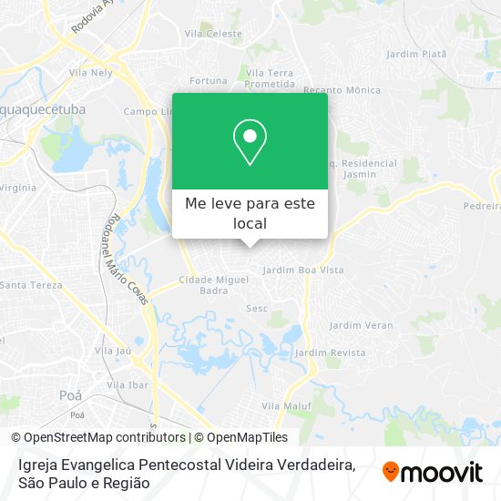 Igreja Evangelica Pentecostal Videira Verdadeira mapa