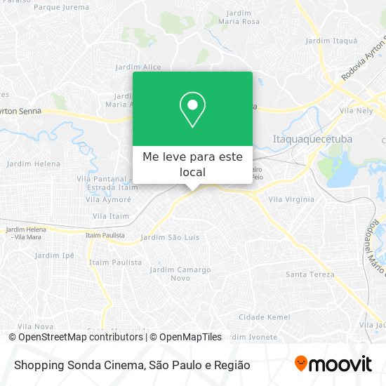 Shopping Sonda Cinema mapa