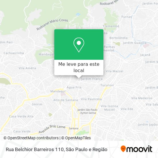 Rua Belchior Barreiros 110 mapa