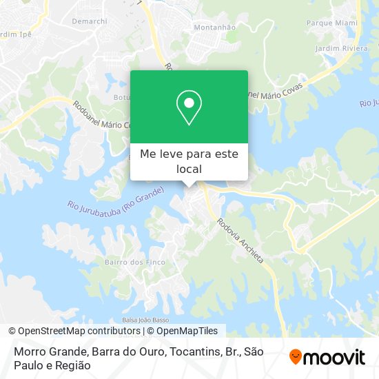 Morro Grande, Barra do Ouro, Tocantins, Br. mapa