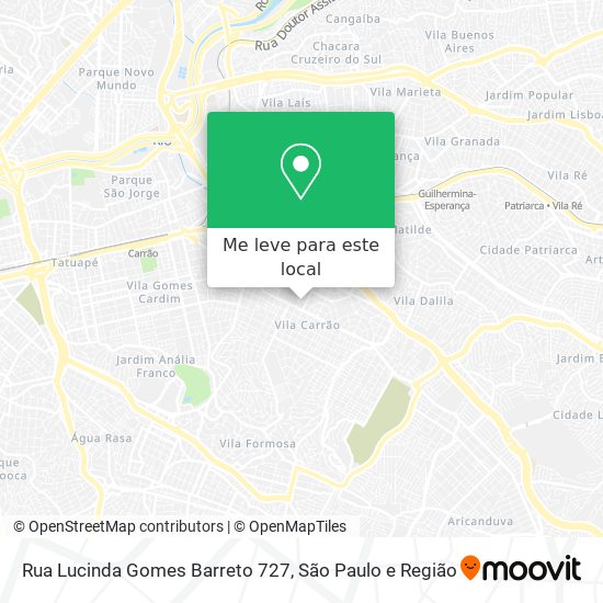 Rua Lucinda Gomes Barreto 727 mapa