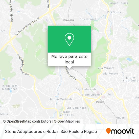 Stone Adaptadores e Rodas mapa