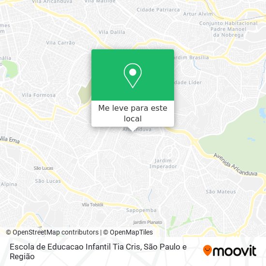 Escola de Educacao Infantil Tia Cris mapa