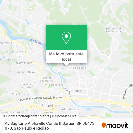 Av  Sagitário   Alphaville Conde II  Barueri   SP  06473 073 mapa