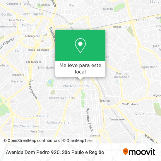 Avenida Dom Pedro 920 mapa