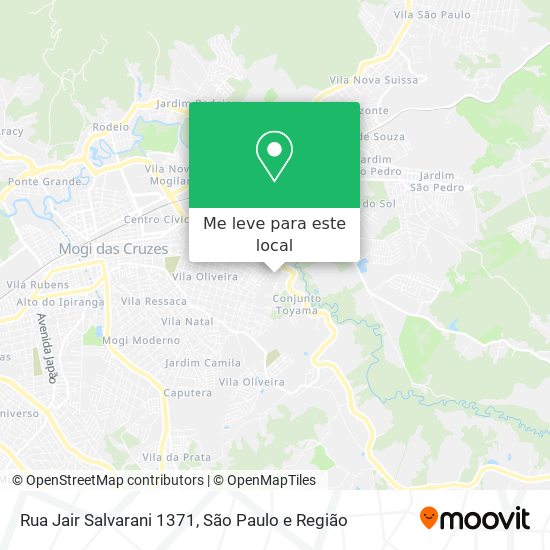 Rua Jair Salvarani 1371 mapa