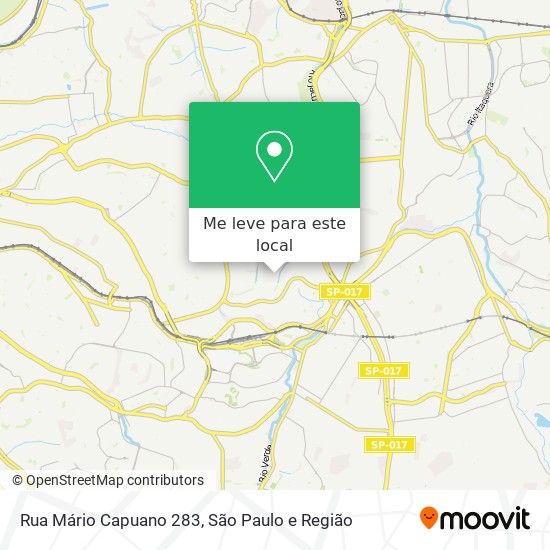 Rua Mário Capuano 283 mapa