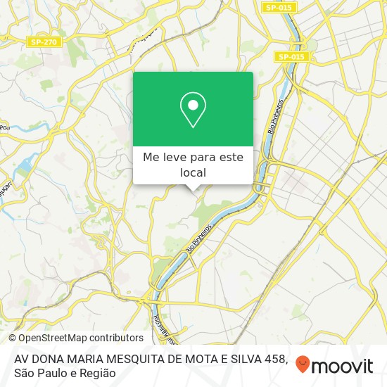 AV DONA MARIA MESQUITA DE MOTA E SILVA 458 mapa