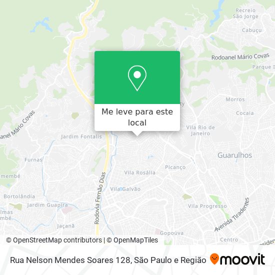 Rua Nelson Mendes Soares 128 mapa