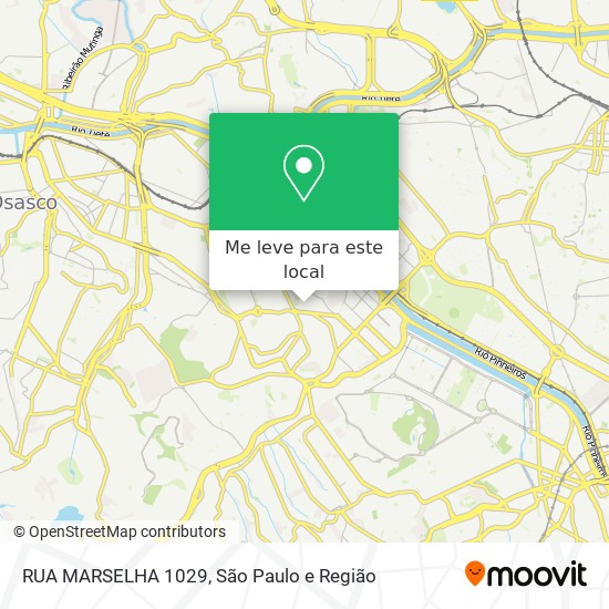 RUA MARSELHA 1029 mapa