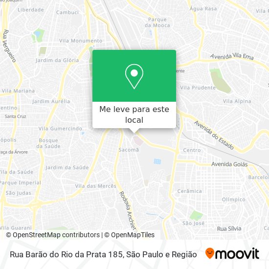 Rua Barão do Rio da Prata  185 mapa