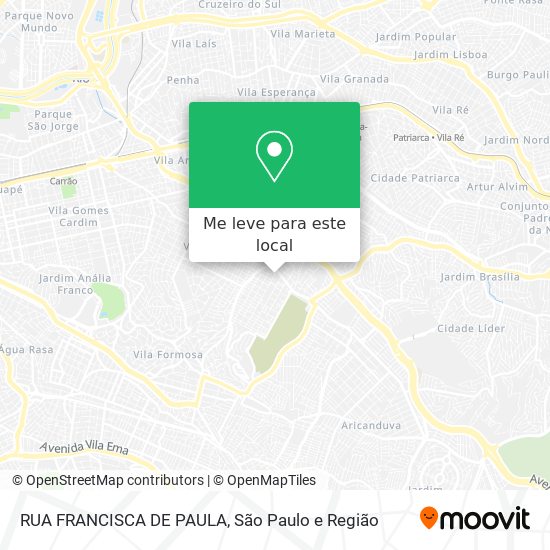 RUA FRANCISCA DE PAULA mapa