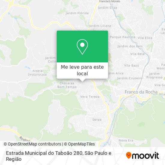 Estrada Municipal do Taboão 280 mapa
