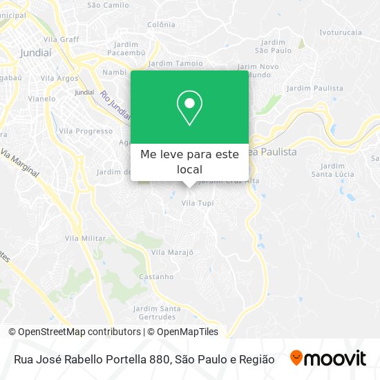 Rua José Rabello Portella 880 mapa