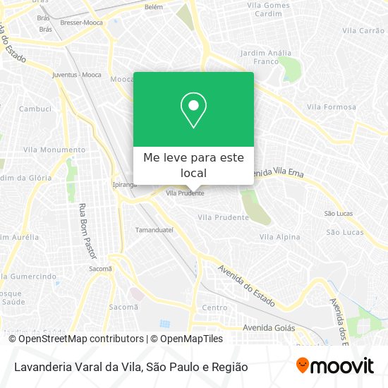 Lavanderia Varal da Vila mapa