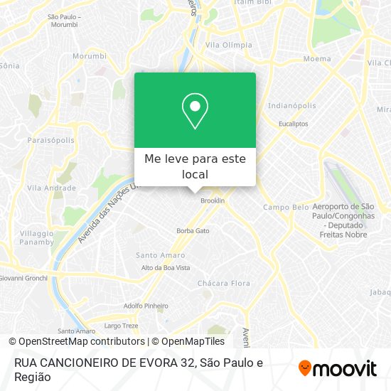 RUA CANCIONEIRO DE EVORA 32 mapa