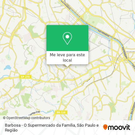 Barbosa - O Supermercado da Família mapa