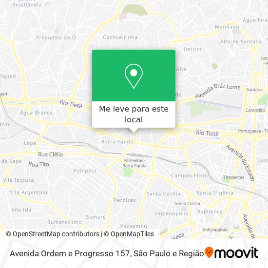 Avenida Ordem e Progresso 157 mapa