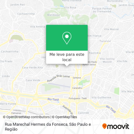 Rua Marechal Hermes da Fonseca mapa