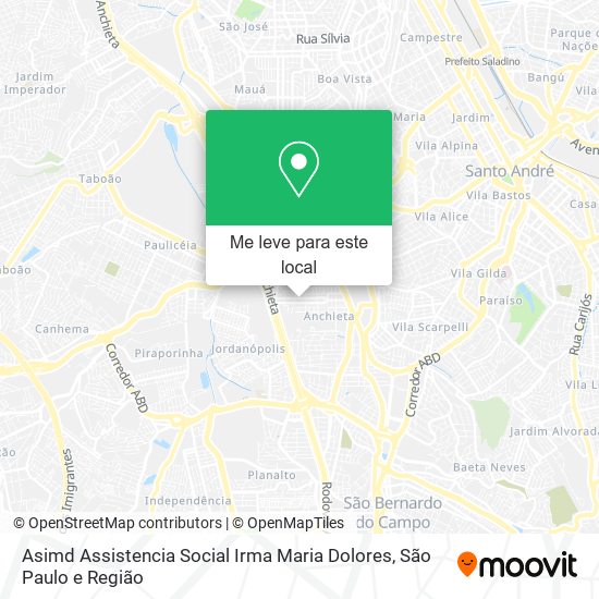 Asimd Assistencia Social Irma Maria Dolores mapa