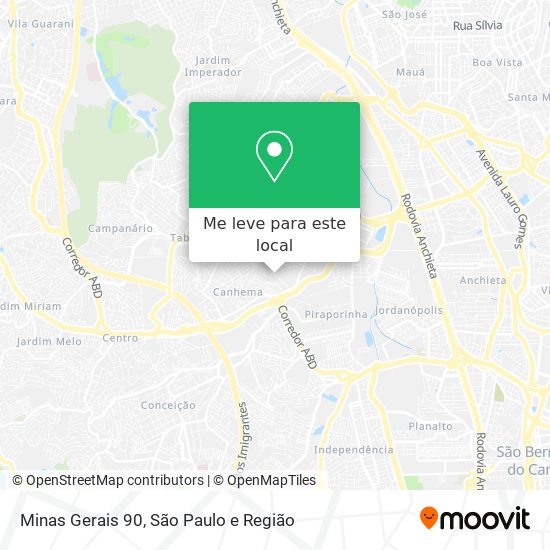 Minas Gerais 90 mapa