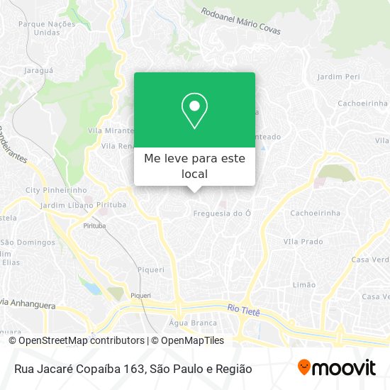 Rua Jacaré Copaíba 163 mapa
