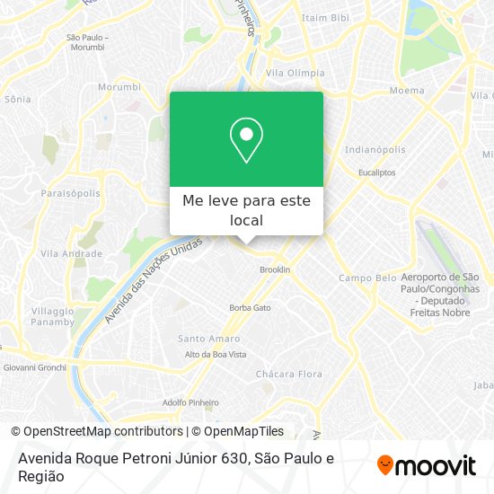 Avenida Roque Petroni Júnior 630 mapa