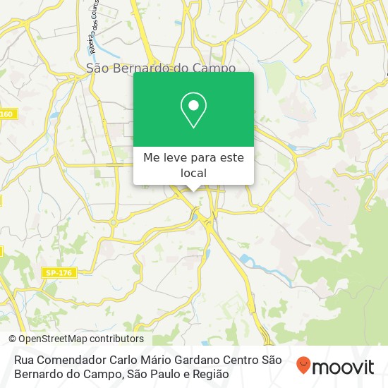 Rua Comendador Carlo Mário Gardano  Centro  São Bernardo do Campo mapa
