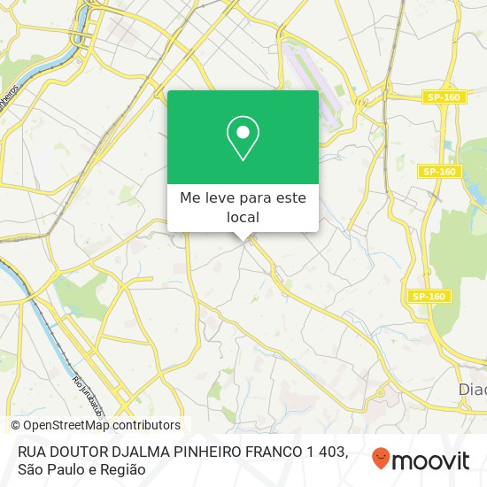 RUA DOUTOR DJALMA PINHEIRO FRANCO 1 403 mapa