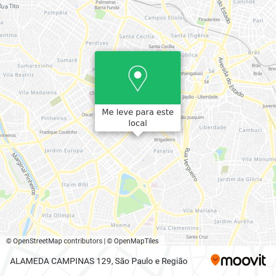 ALAMEDA CAMPINAS 129 mapa