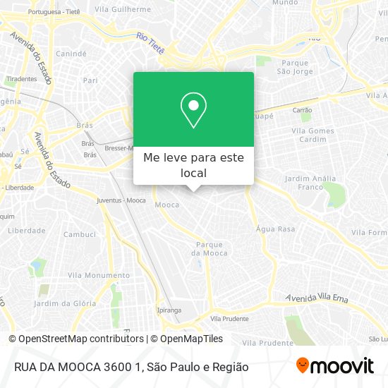 RUA DA MOOCA  3600 1 mapa